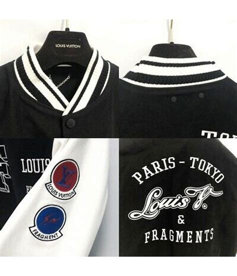 louis vuitton fragment varsity jacket|Leather Varsity .